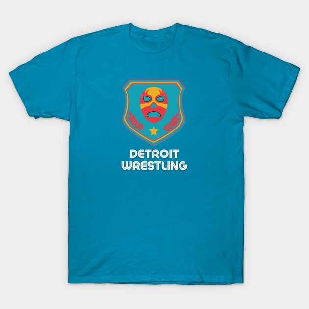 Detroit Wrestling "Slithery Teal" T-Shirt by DDT Shirts